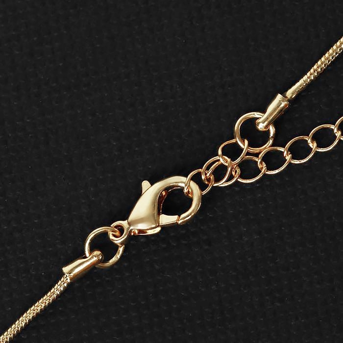 Кулон &laquo;Гранат&raquo;, цвет бордовый в золоте, L= 45 см