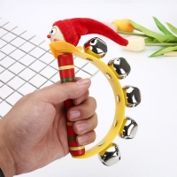 Игрушка музыкальная Бубен &laquo;Звери&raquo; с колокольчиками, МИКС