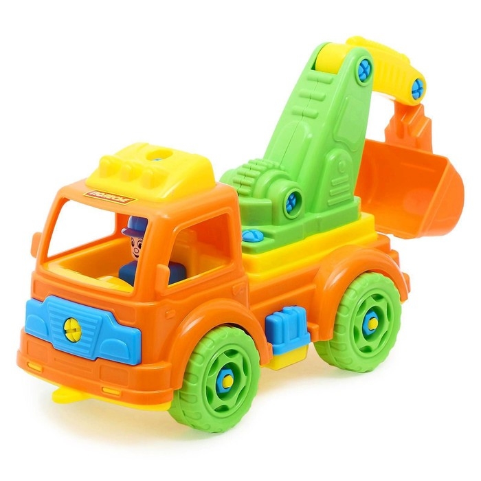 Автомобиль-конструктор &laquo;Экскаватор&raquo;, 34 детали