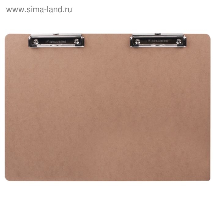 Планшет с зажимом А3 BRAUBERG Eco, МДФ, 3 мм, с двумя прижимами