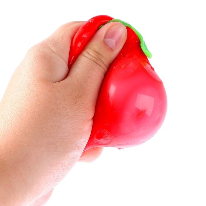 Антистресс игрушка &laquo;Клубничка&raquo;, мялка с пастой