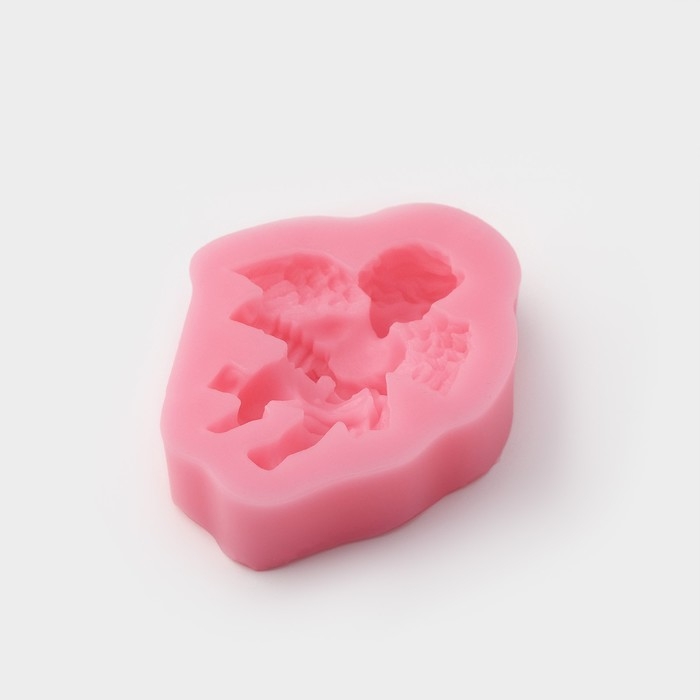 Молд Доляна &laquo;Ангел с гармошкой&raquo;, силикон, 9&times;7,4&times;2 см, цвет МИКС