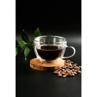 Кружка стеклянная с двойными стенками Magistro &laquo;Дуо&raquo;, 190 мл