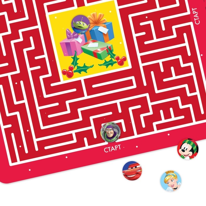 Подарочный набор: Магнитная книга + пазлы + настольная игра &laquo;Удивительное приключение&raquo;, Дисней