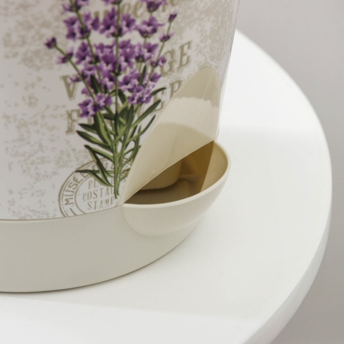 Горшок для цветов с прикорневым поливом &laquo;Ника Деко. Лаванда&raquo;, 1,6 л