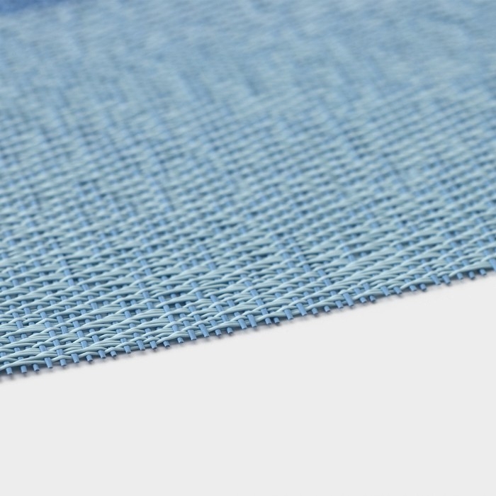 Салфетка сервировочная на стол &laquo;Три полосы&raquo;, 45&times;30 см, цвет голубой