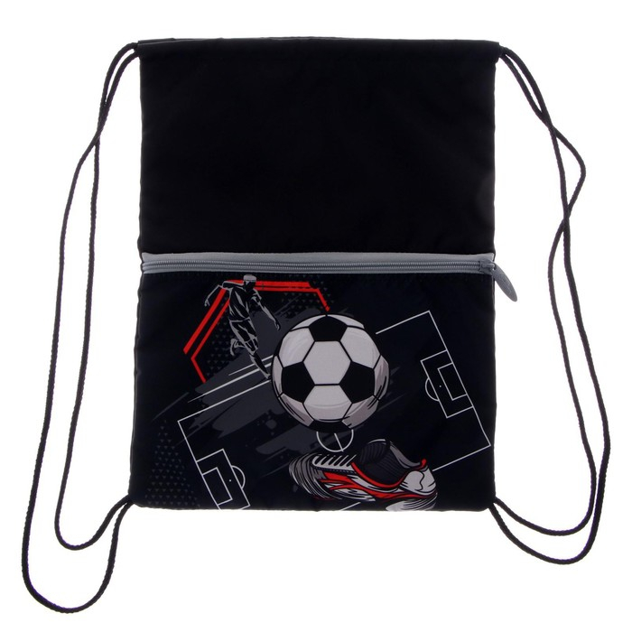 Ранец школьный Стандарт, 36 х 26 х 16 см, + мешок для обуви 40 х 32 см, Сalligrata П "Футбол"