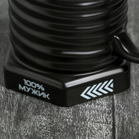 Кружка-болт керамическая &laquo;100% мужик&raquo;, 400 мл, цвет чёрный