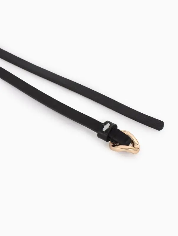 Ремень жен 01-01-01-07, Июнь2514, 1*0,3*110 см, без винта, пряж золото, затяж, черный