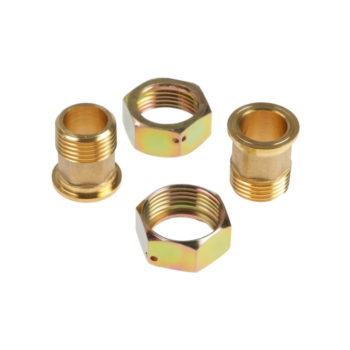 Комплект присоединения счетчиков воды 1/2", латунь