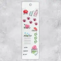 Наклейки бумажные на подложке &laquo;Тетрадь&raquo;, для ежедневника 6&times;21 см