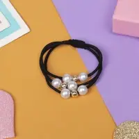 Резинка для волос "Валерия" жемчужные шарики, микс