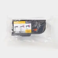 Держатель для туалетной бумаги с полочкой с отверстием для освежителя, цвет черный