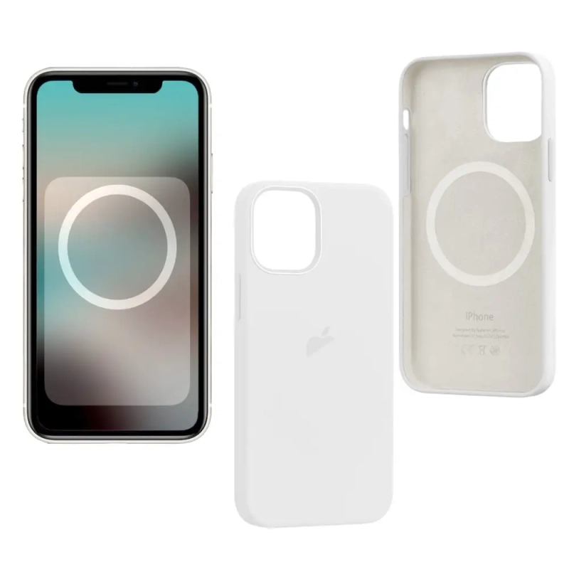 Чехол iPh 12 Pro Max Silicon Case  White