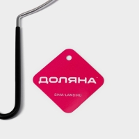 Скребок для чистки одежды, ковров, мебели Доляна, 18&times;12,5 см, ПВХ ручка