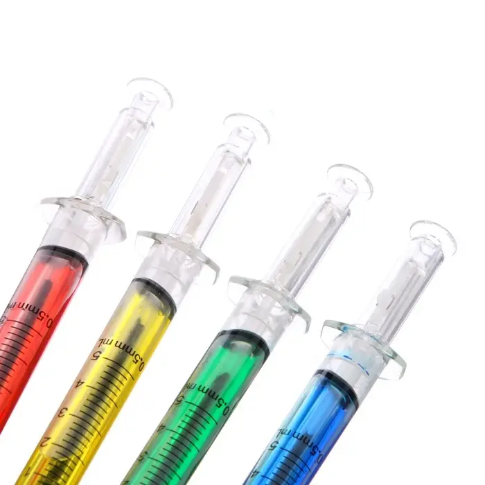Ручка - прикол Calligrata &laquo;Шприц с жидкостью&raquo;, шариковая, МИКС