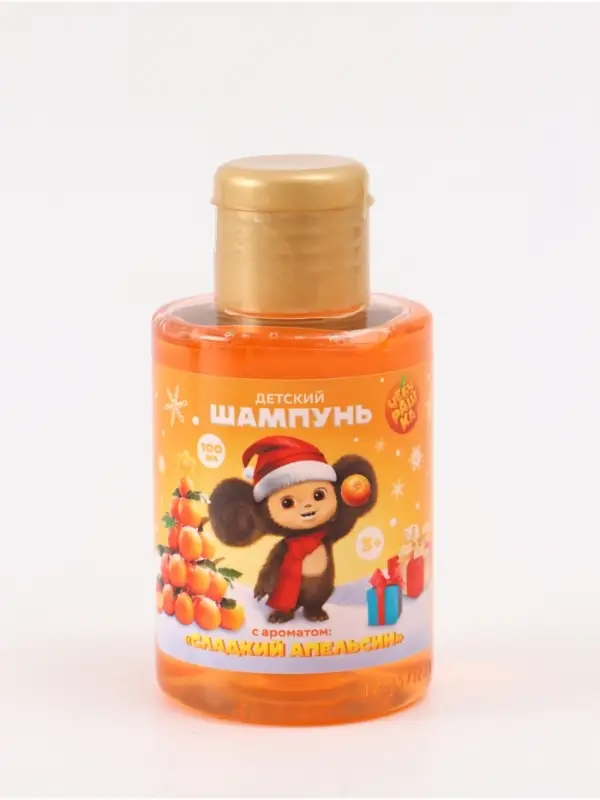Детский шампунь, аромат сладкий апельсин, 100 мл, Чебурашка