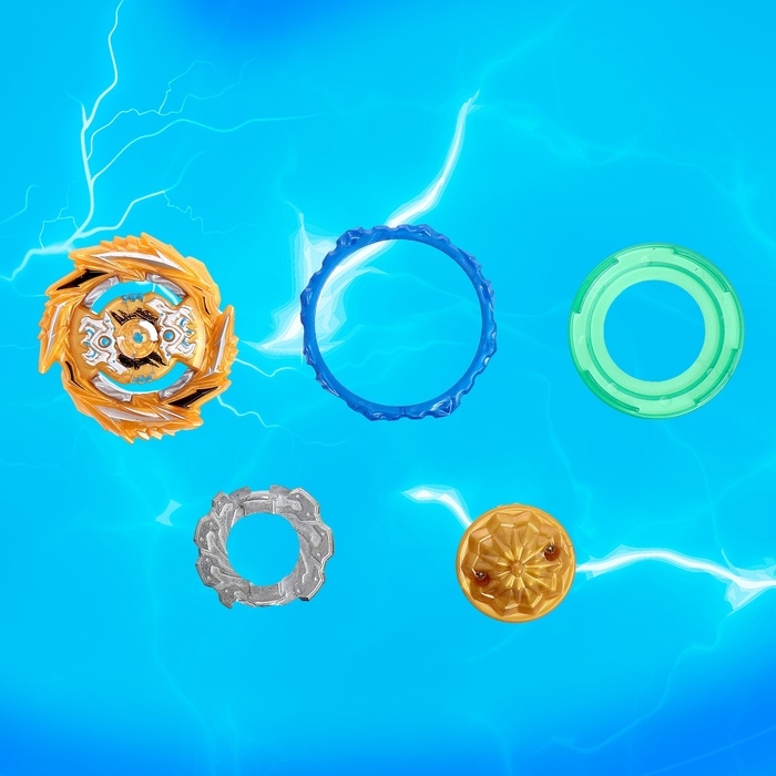 Набор боевых волчков &laquo;Битва&raquo;, с запуском и ареной, цвет МИКС