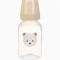 Бутылочка для кормления &laquo;Bear&raquo; 150 мл, цилиндр, бежевый Mum&Baby