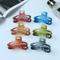 Крабик для волос &laquo;Кэнди&raquo;, матовый скрепки, 7 см, МИКС