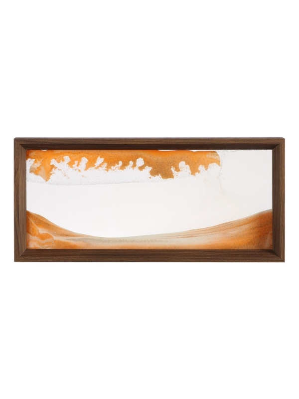 Песочные часы-картина, 17 х 37 см, антистресс, песок оранжевый