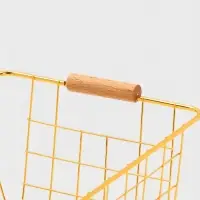 Корзина для хранения "Голден" 24.5*18*10 см, цвет золотой