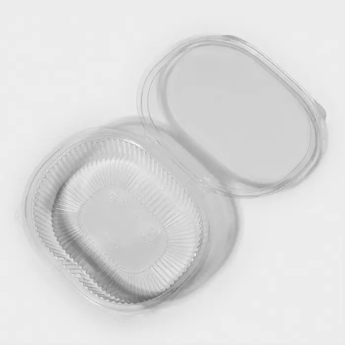 Контейнер одноразовый с неразъёмной крышкой, РКС, 750 мл, пластик, 17.6&times;14.7&times;6.4 см, прозрачный