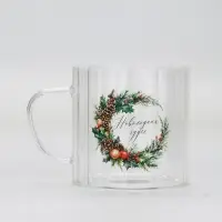 Кружка стеклянная &laquo;Новогодних чудес&raquo;, 650 мл