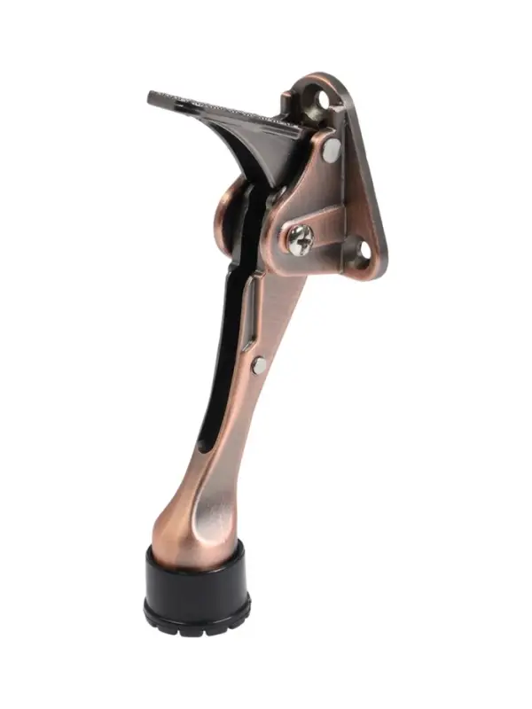 Фиксатор дверной LOCKLAND &ldquo;козья ножка&rdquo;, с автоподъемом, цвет медь