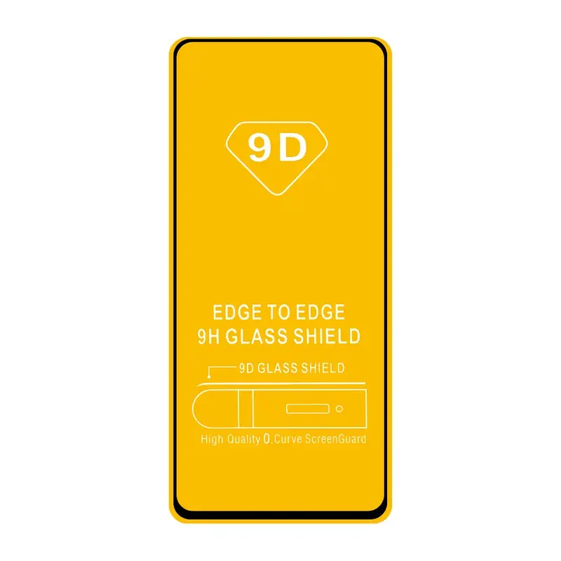 Защитное стекло Xiaomi Poco X3 с рамкой 9H Full Glue без упаковки (25 шт./уп.)