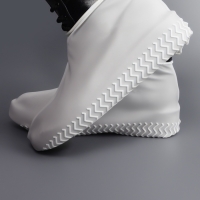 Чехлы для обуви, силиконовые, р-р M (35-39), 24,5 см, пара, цвет белый