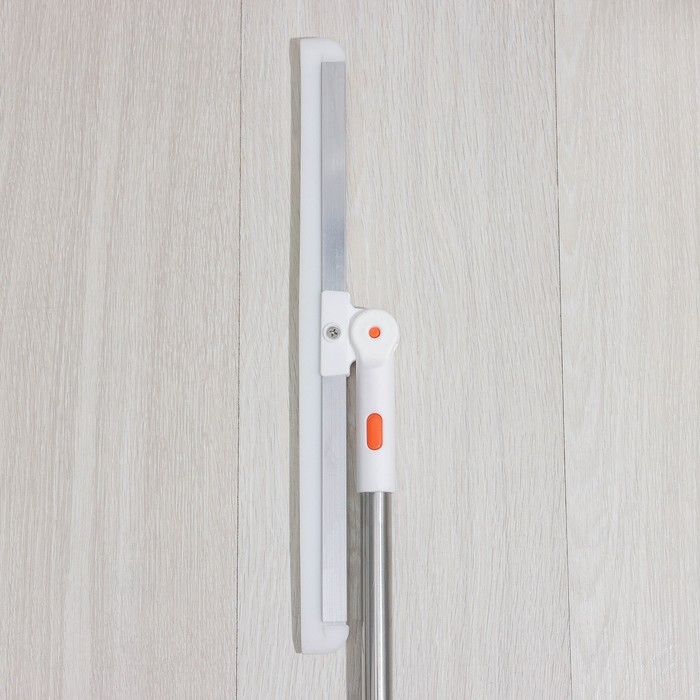 Водосгон для пола Raccoon, силиконовый поворотный сгон 37 см, черенок из нержавеющей стали 70-115 см