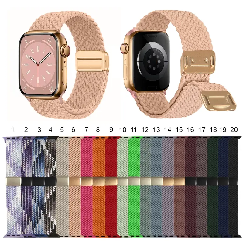 Ремешок для APL Watch 42/44/45/49mm плетеный нейлоновый в ассортименте