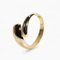 Браслет манжета &laquo;Капля&raquo;, цвет золото