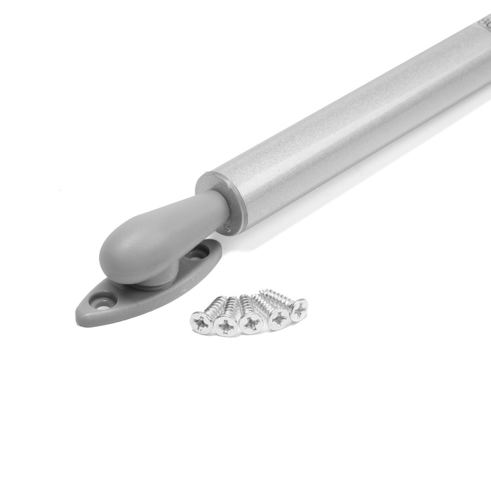 Газовый лифт ТУНДРА GG100GR, 100N, с доводчиком, цвет серый, 2 шт TMP