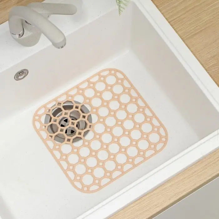 Решётка в раковину Комфорт Плюс, 26&times;26 см, пластик, МИКС