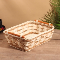 Корзина плетеная 30x22x11 см, ротанг