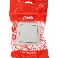 Выключатель TANGO, 10 А, 1 клавиша, 250 В, IP 20, основание розеток керамика, огнеупорный ABS-пласти