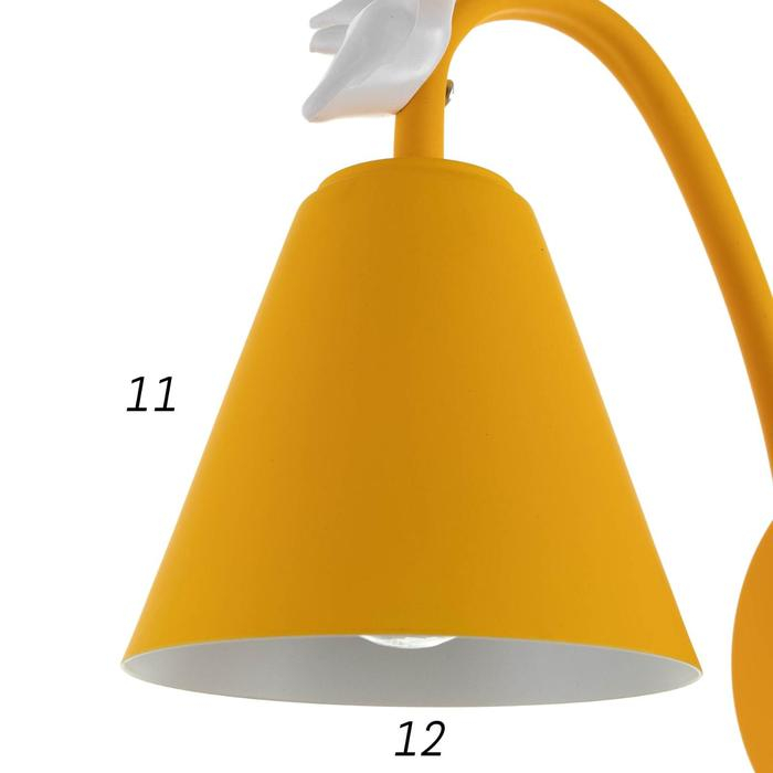 Бра "Олень" 1хE27 40Вт желтый 22х12х34,5 см