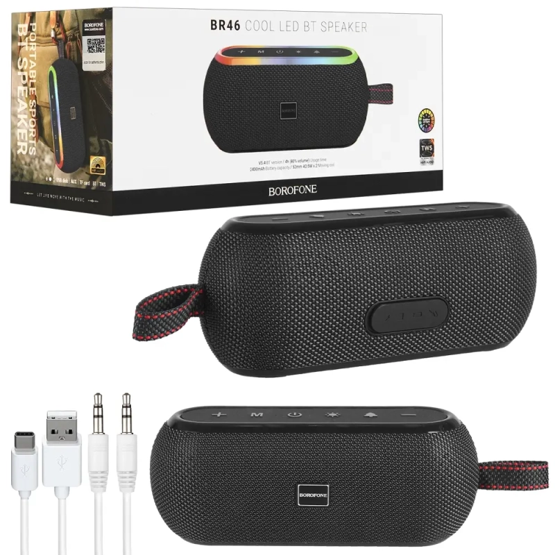 * Портативная акустика BR46 BOROFONE черная