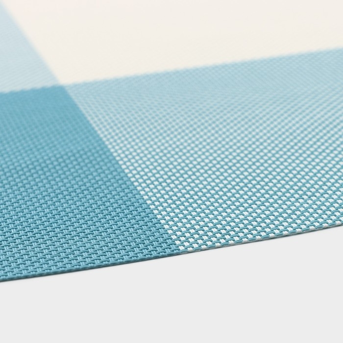 Салфетки сервировочные на стол Доляна &laquo;Настроение&raquo;, 4 шт, 45&times;30 см, цвет бело-синий