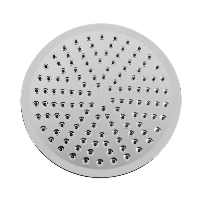 Лейка стационарная ZEIN, 1 режим, круглая, d=20 см, пластик, хром