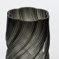 Ваза стекло настольная "Бриджит" 24х11 см, серый