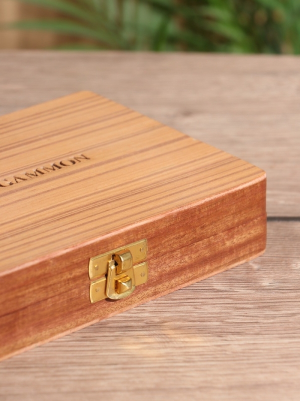 Нарды 17х12,5х3,5 см, дерево шишам, латунь