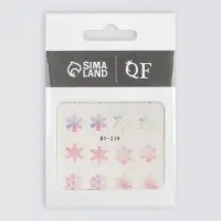 Слайдеры для ногтей &laquo;Снежинки&raquo;, разноцветные