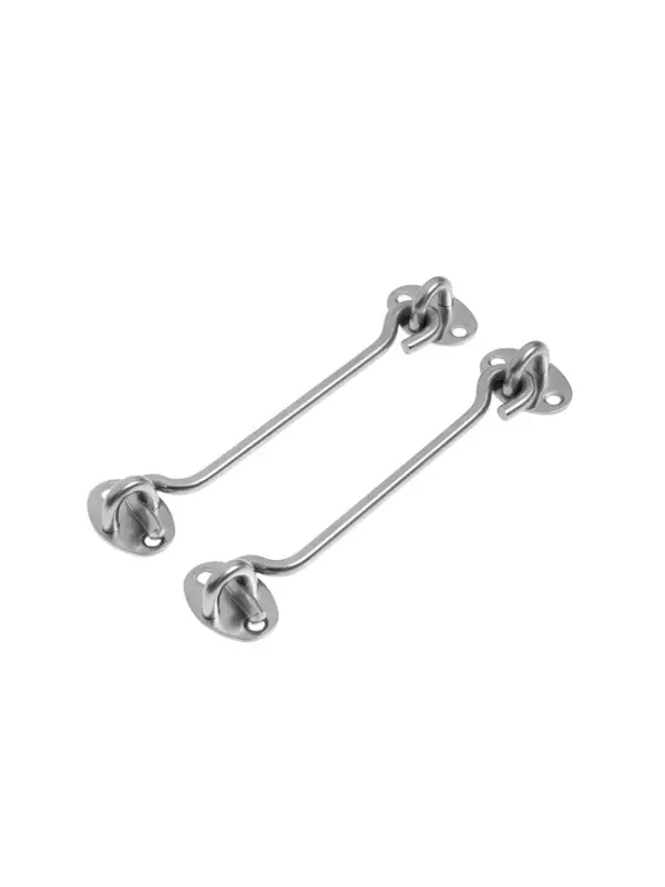 Крючок ветровой LOCKLAND KV001, L=150 мм, нержа, цвет хром, 2 шт