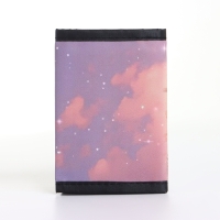 Кошелёк детский на липучке &laquo;Выбражулька&raquo;, цвет бежевый/сиреневый