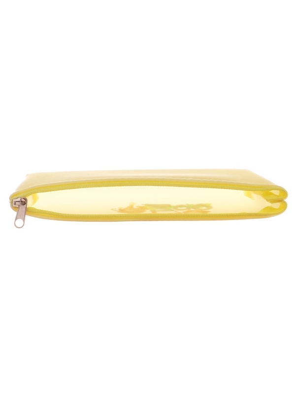 Пенал школьный на молнии Зоопарк  Жёлтый