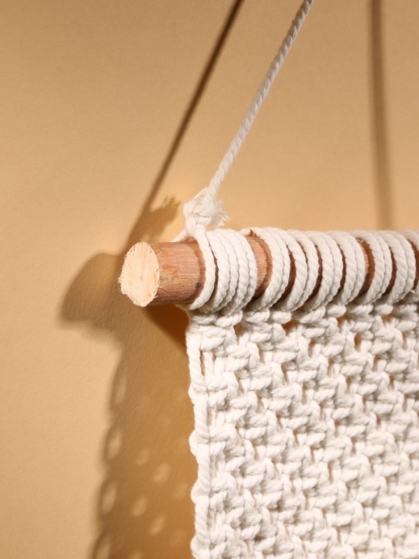 Кармашек текстильный, подвесной 22х50 см, белый