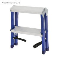 Стремянка ТУНДРА, комбинированная, двухсторонняя, 2 ступени, 430 мм